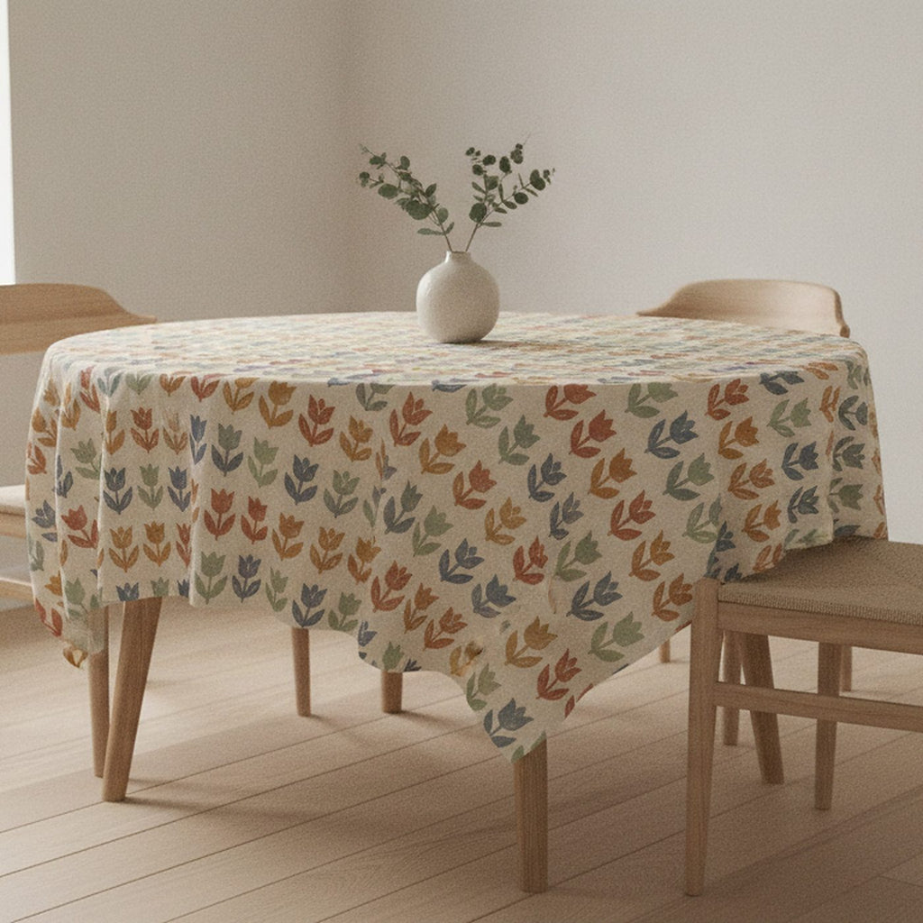 Tulip Market Tablecloth — styled 2