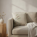 Wild Grasses Cushion, Natural Linen — styled 1