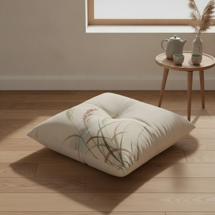 Wild Grasses Floor Cushion — styled 1