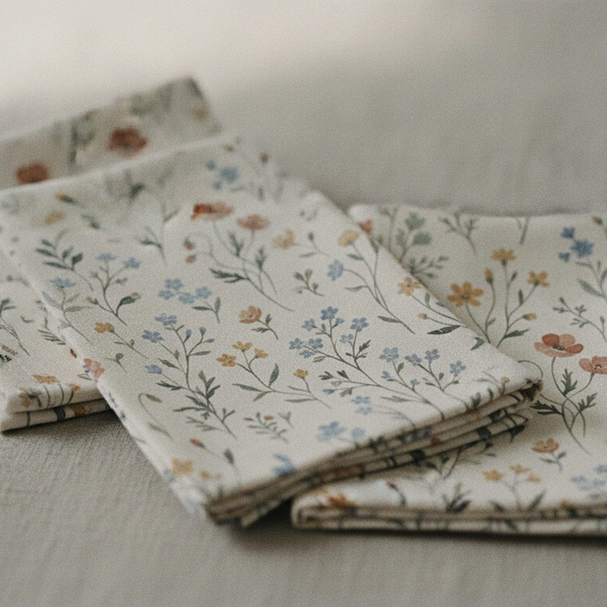 Wild Meadow Cloth Napkins, Set of 4 — styled 1