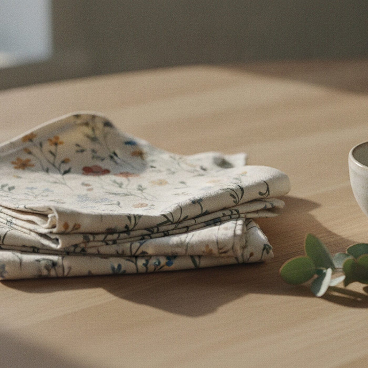 Wild Meadow Cloth Napkins, Set of 4 — styled 2