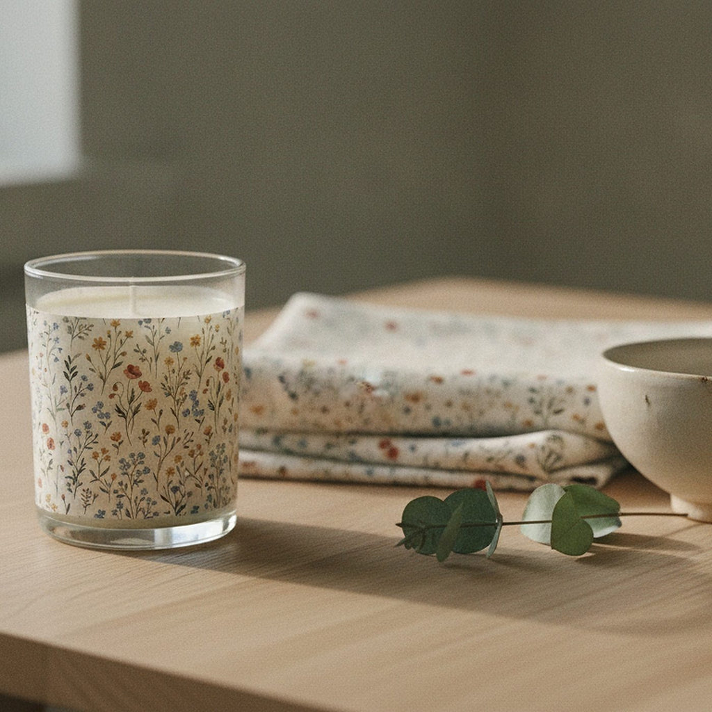 Wild Meadow Scented Candle — styled 2