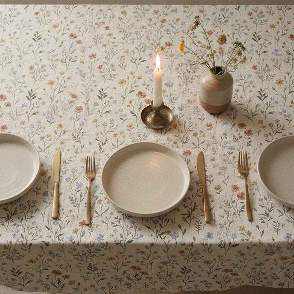 Wild Meadow Tablecloth — styled 1