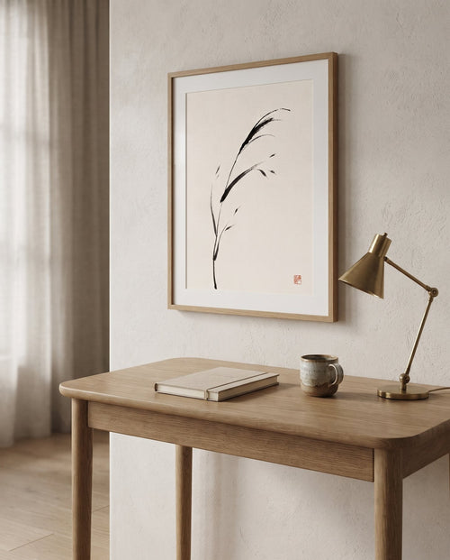 Bent Reed — Japandi print in a room, scene 1