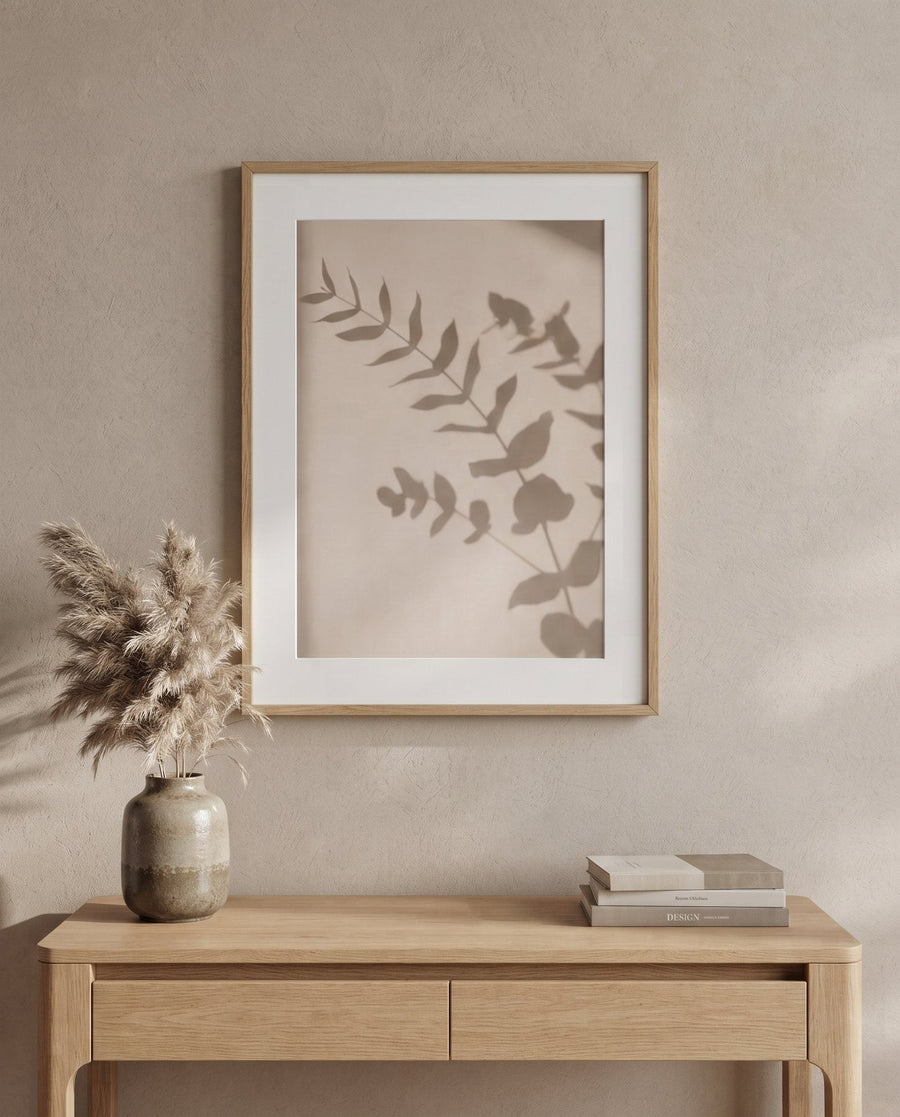 Branch Shadow — Japandi print in a room, scene 1