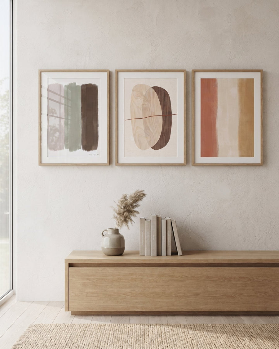 Tonal Study — Gallery Set of 3 in a room, scene 1