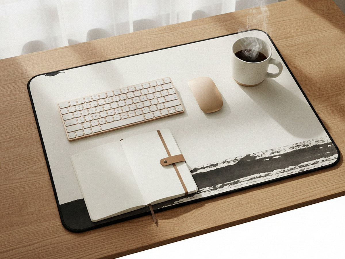quiet crossing desk mat