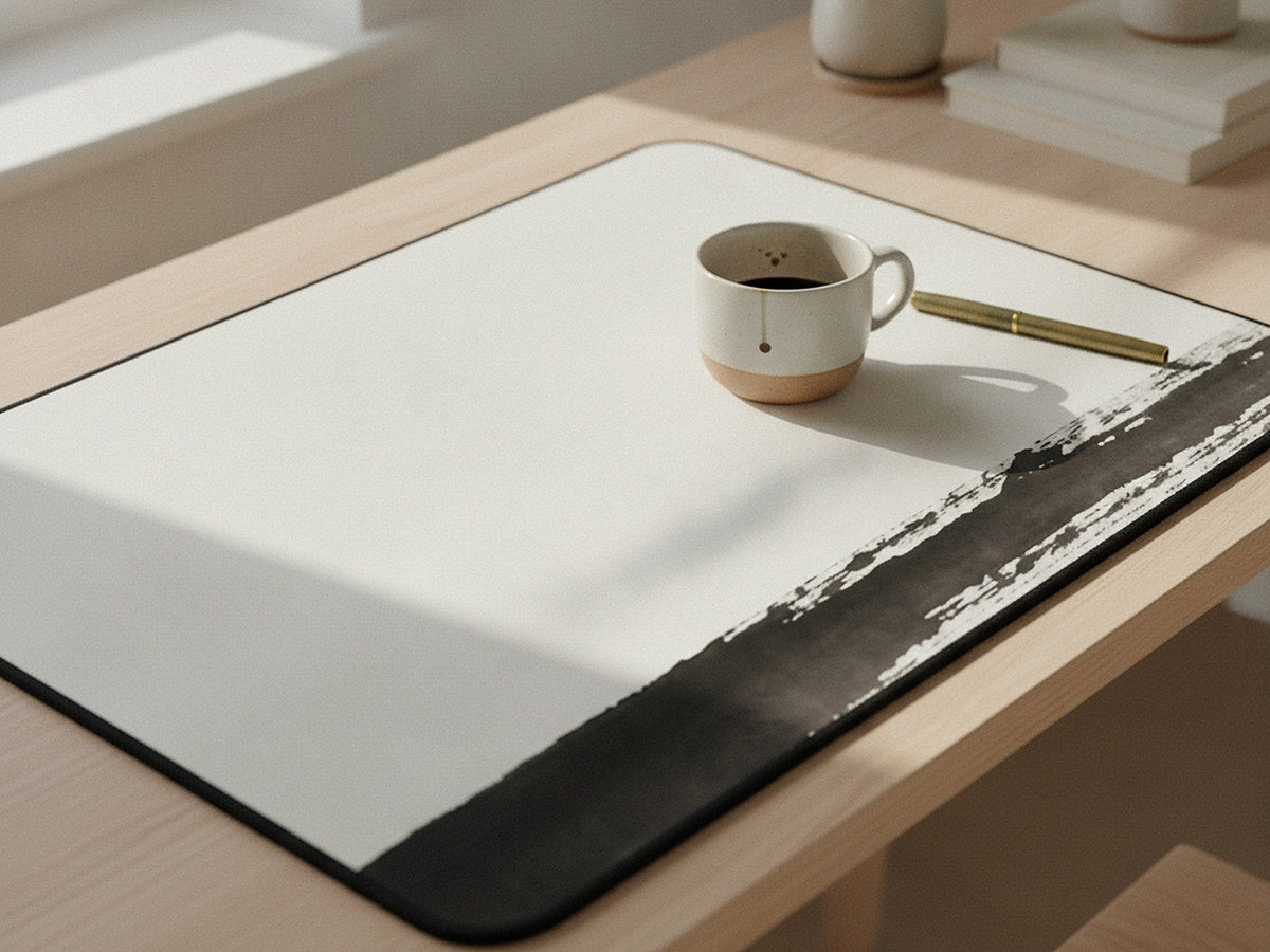 quiet crossing desk mat
