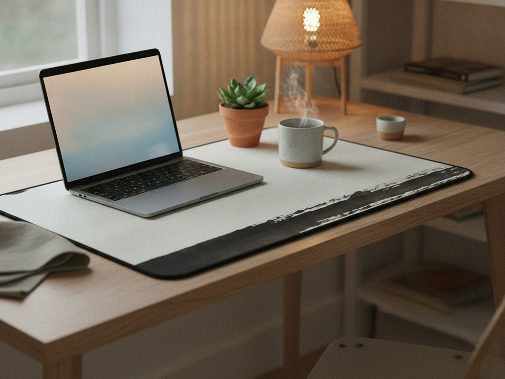 quiet crossing desk mat
