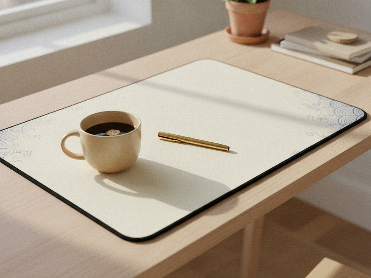 seigaiha desk mat