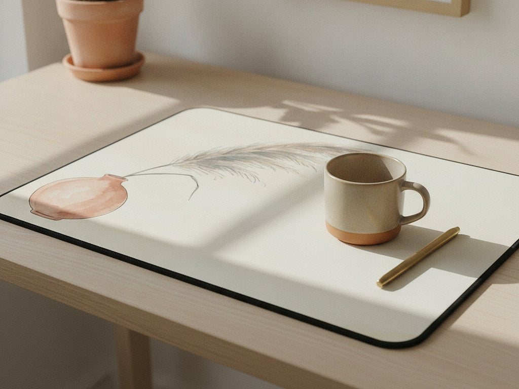 single stem desk mat