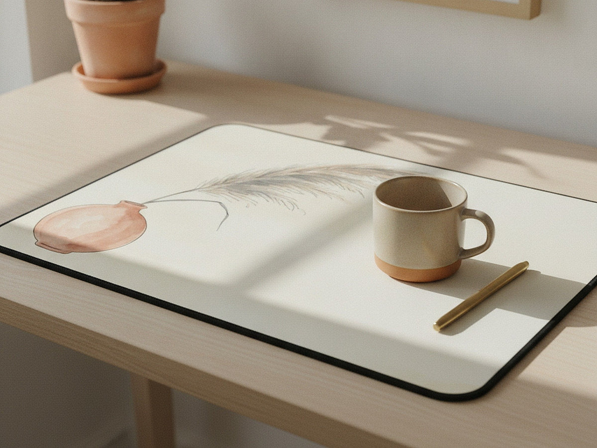 single stem desk mat