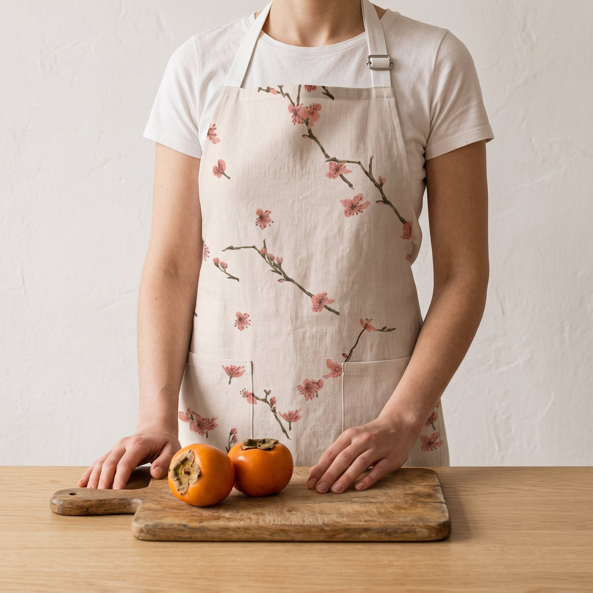 Sakura Apron in a Japandi room — Japandi Apron by Calm & Oak