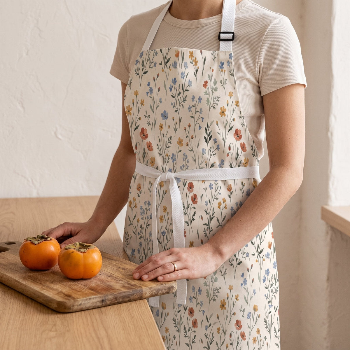 Wild Meadow Apron in a Japandi room — Japandi Apron by Calm & Oak