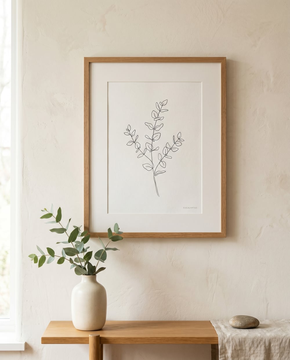 Eucalyptus — Botanical Japandi art print
