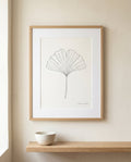 Ginkgo Biloba — Botanical Japandi art print