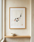 Koi — Sumi-e Ink Japandi art print