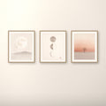 Landscape & Night Japandi gallery wall set of three