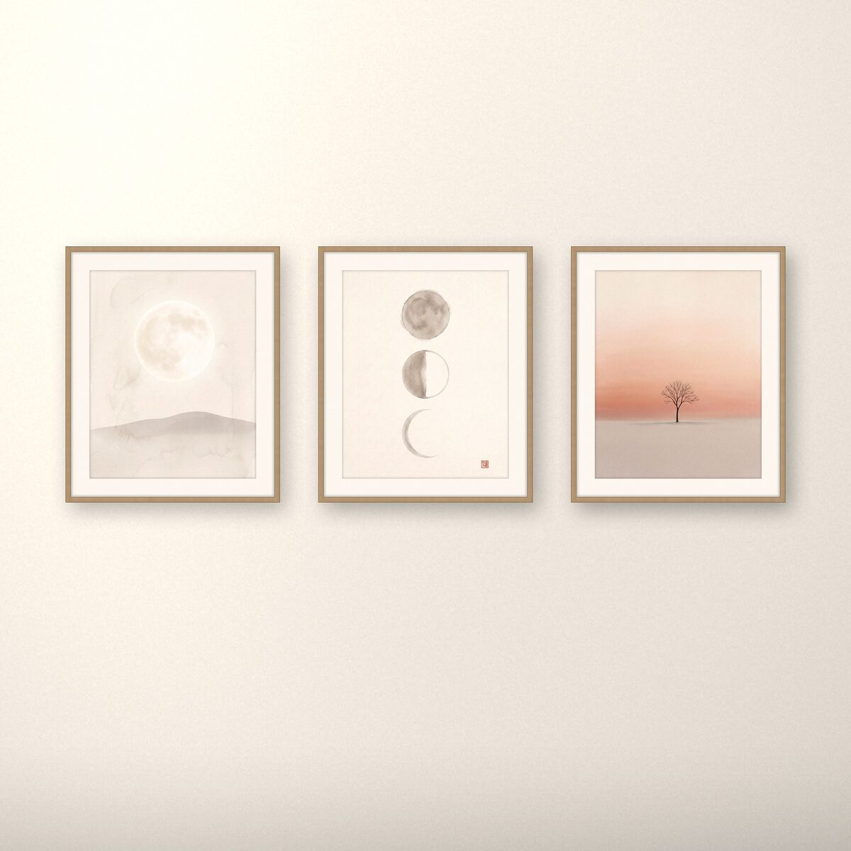 Landscape & Night — Gallery Set of 3