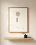 Moon Cycle — Minimalist Landscapes Japandi art print