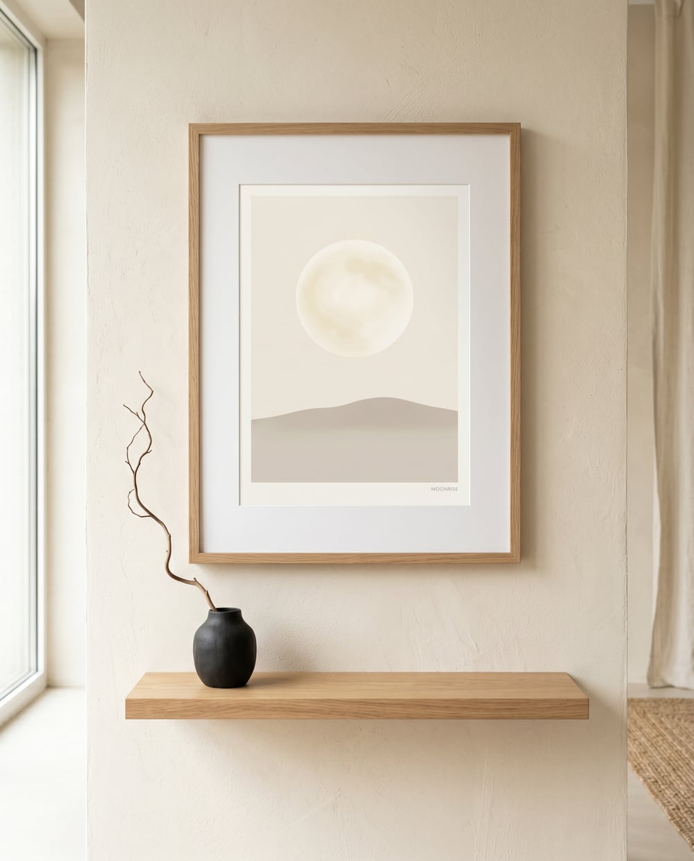 Moonrise — Minimalist Landscapes Japandi art print