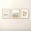 Quiet Sky Japandi gallery wall set of three