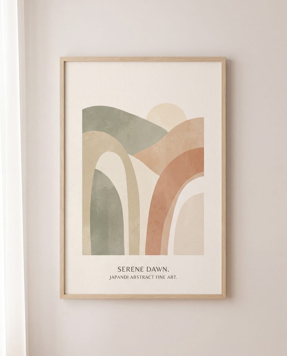 Serene Dawn — Minimalist Landscapes Japandi art print
