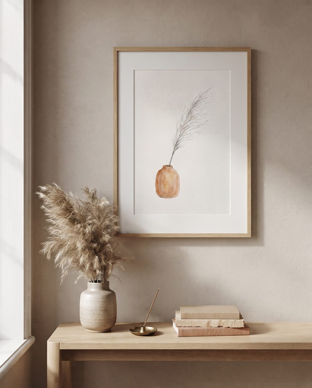 Single Stem — Botanical Japandi art print