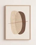 Two Woods — Tonal Studies Japandi art print